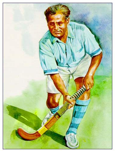 Beautiful Painting Of Dhyan Chand