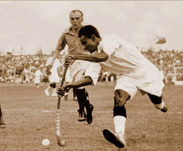 Dhyan Chand - Playing Hockey