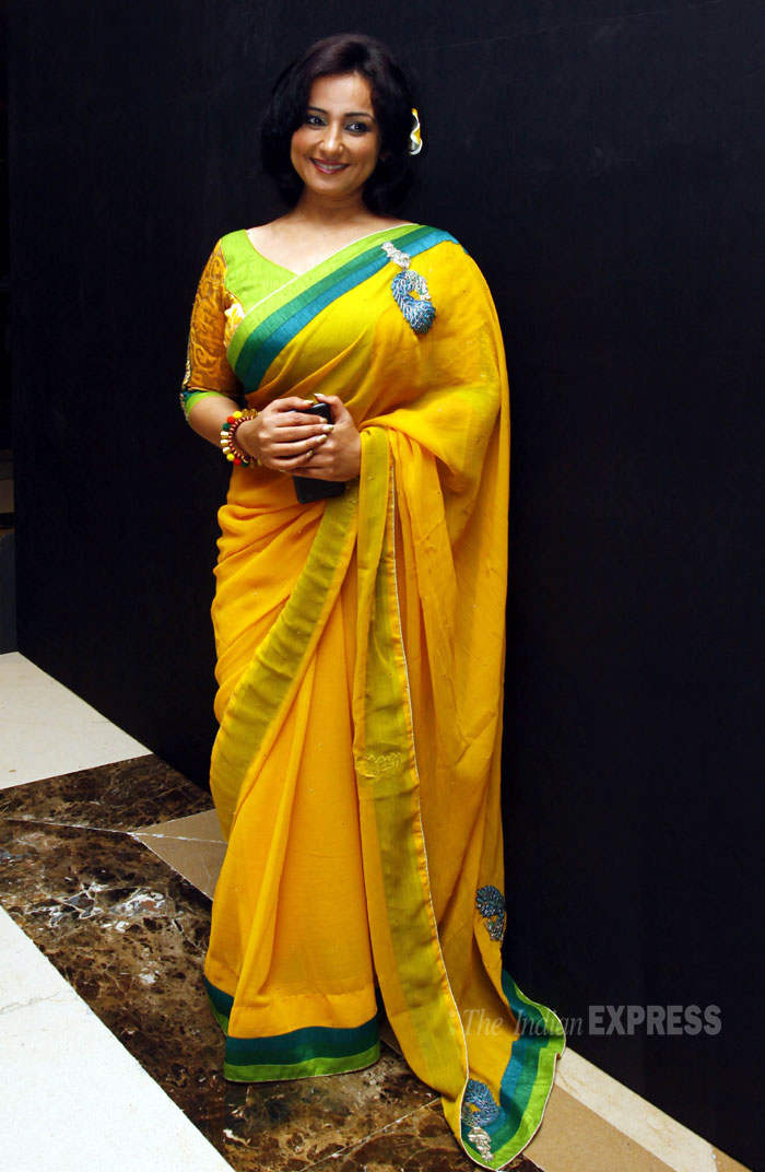 Divya Dutta In Yellow Saree