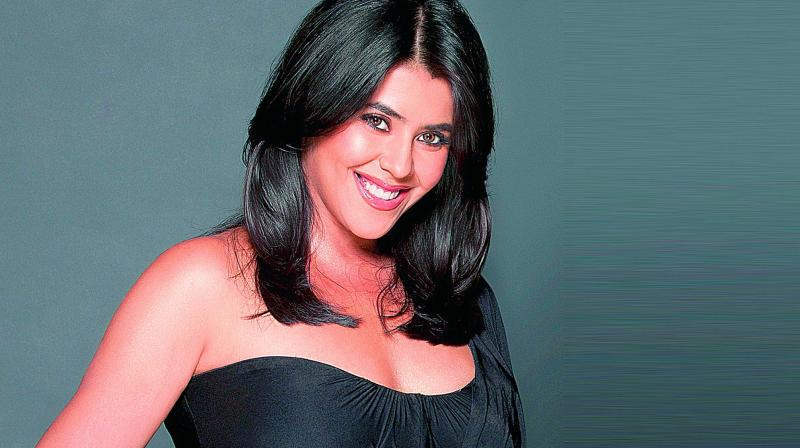 Ekta Kapoor In Black Outfit