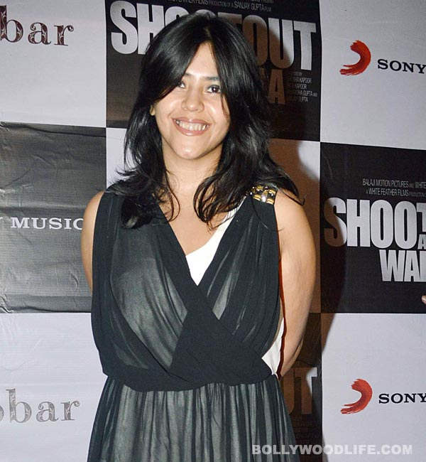Ekta Kapoor In Black Westren Dress