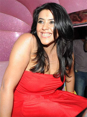 Ekta Kapoor In Red