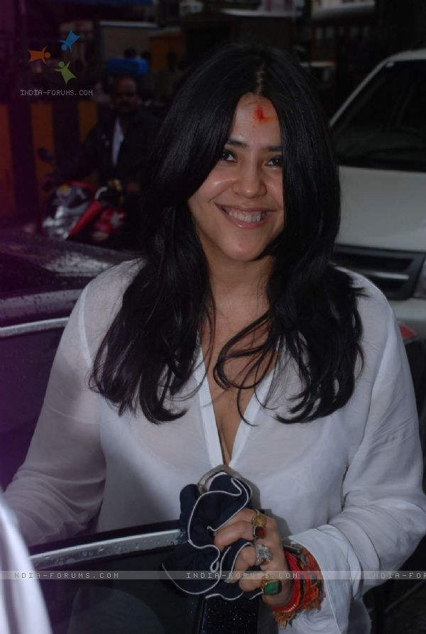 Ekta Kapoor In White Top