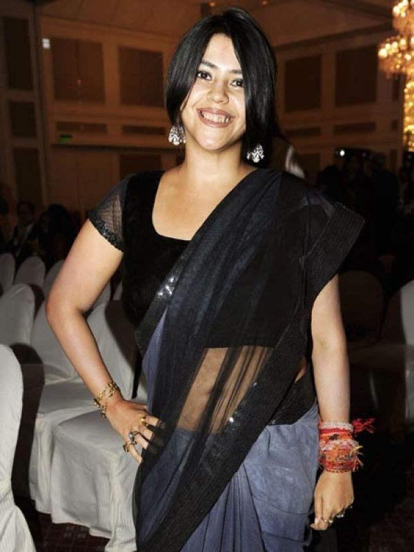 Ekta Kapoor Looking Sexy In Saree