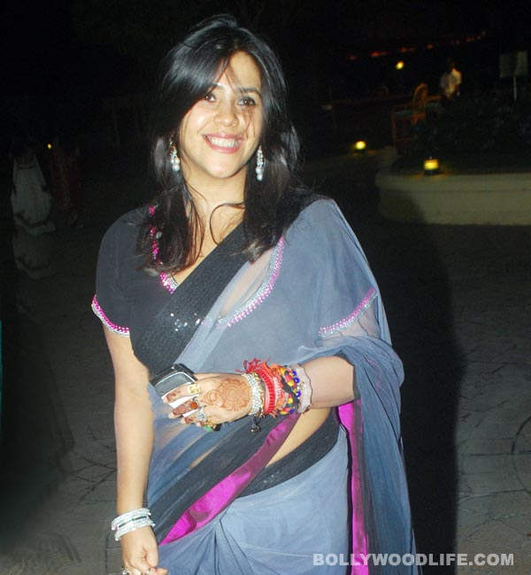 Ekta Kapoor Wearing Indian Saree