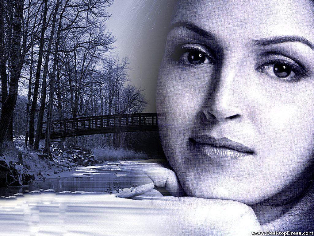 Face Closeup Of Indian Actress Esha Deol