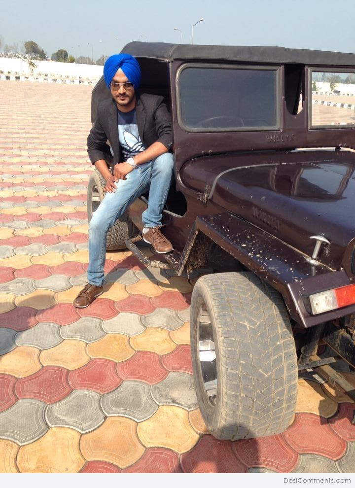 Gama Chahal With Jeep
