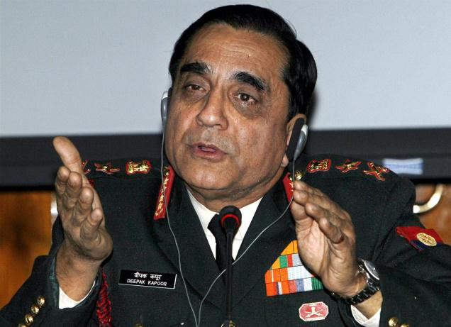 Army Chief General Deepak Kapoor