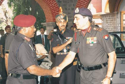 General Deepak Kapoor Handshaking