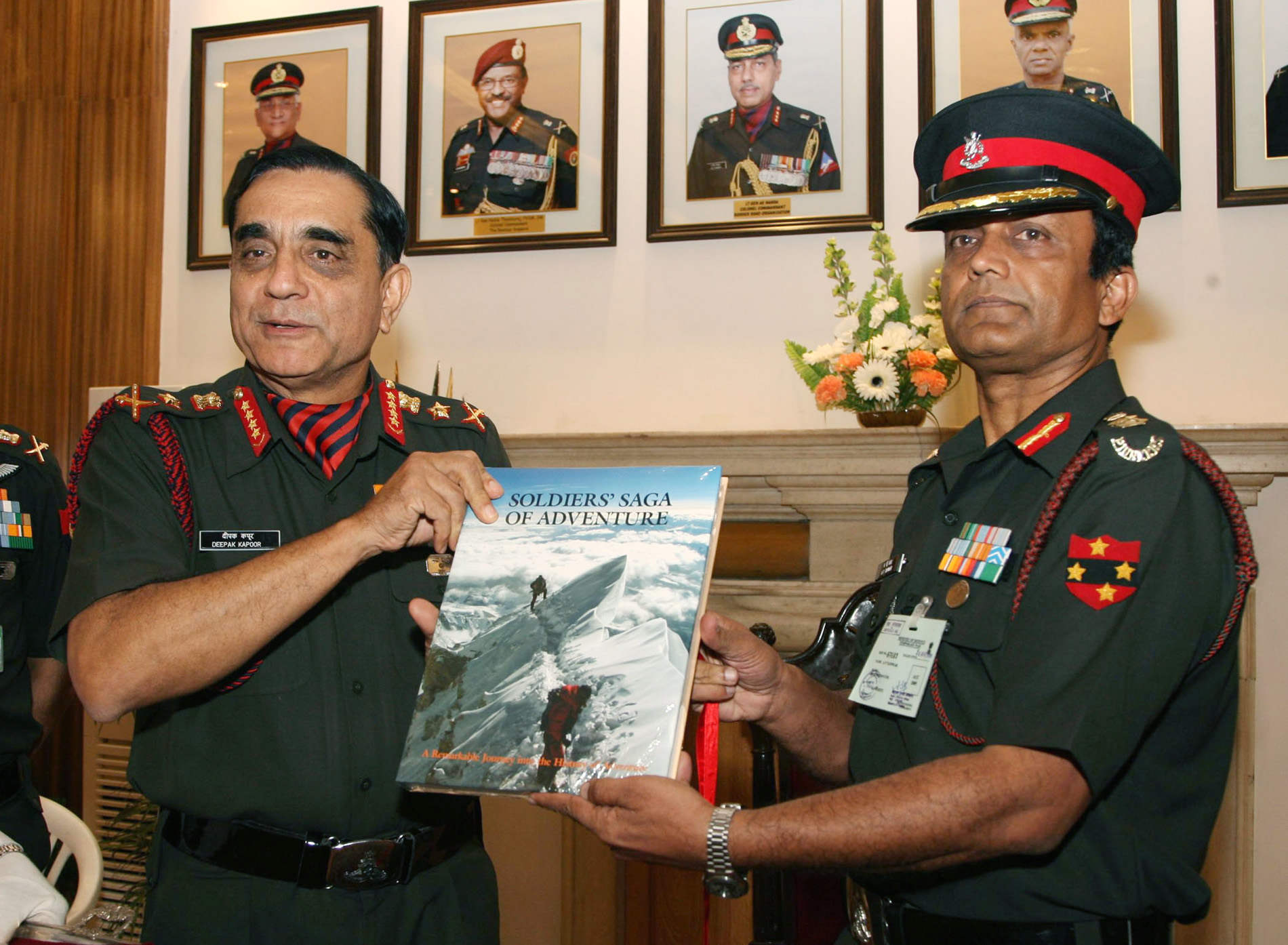 General Deepak Kapoor Holding Book