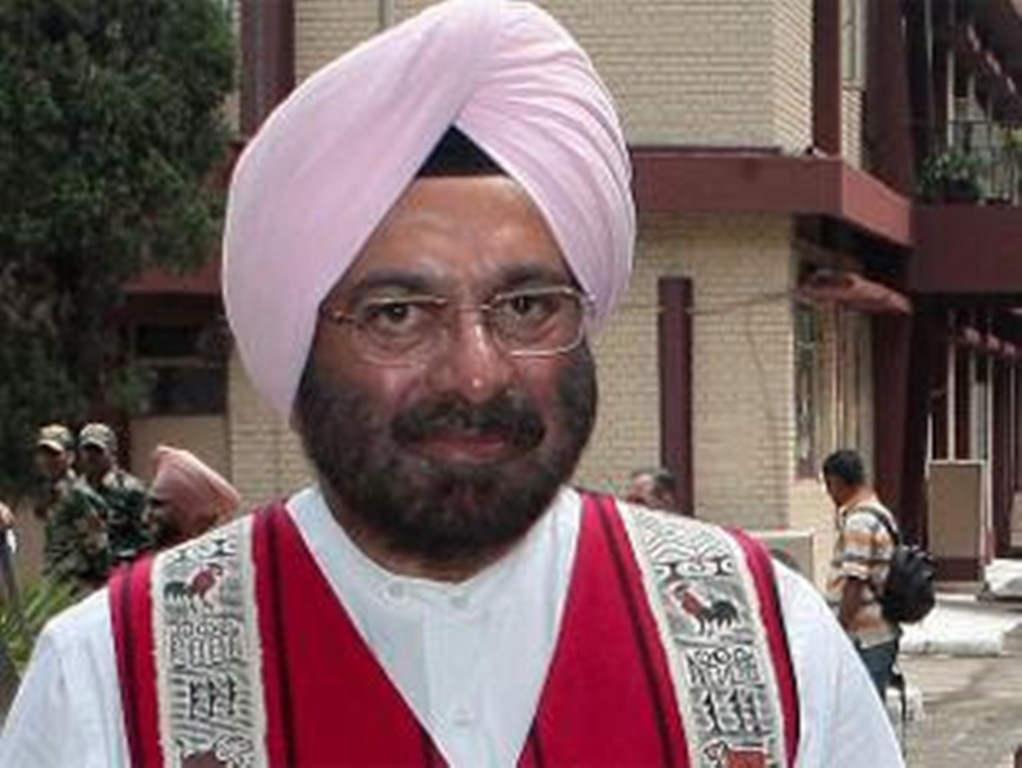 General Joginder Jaswant Singh Wearing Pink Turban