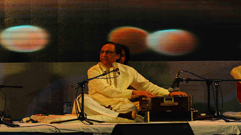 Ghulam Ali Playing Harmonium