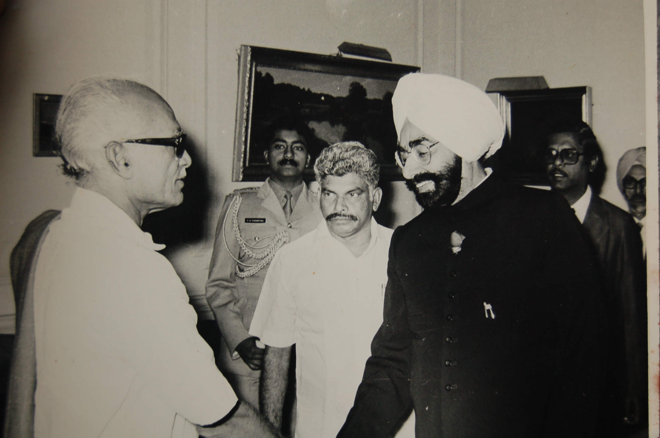 Sa With President Of India Giani Zail Singh