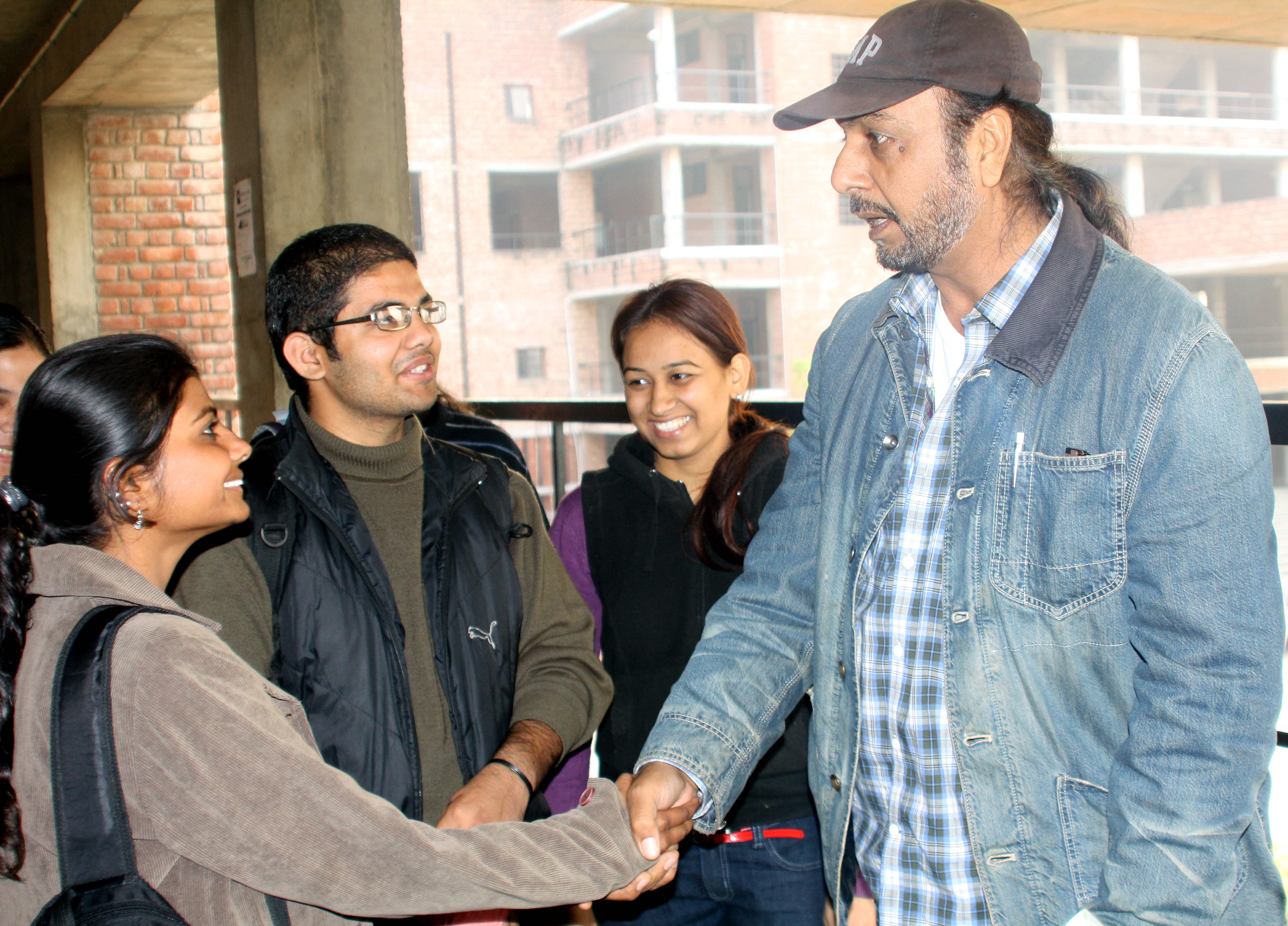 Girija Shankar Shake Hand With Girl