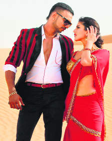Singer Girik Aman With Sunny Leone