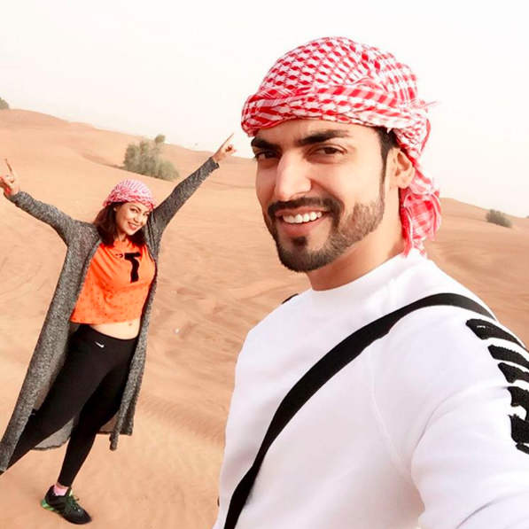 Gurmeet Chaudhary With His Wife