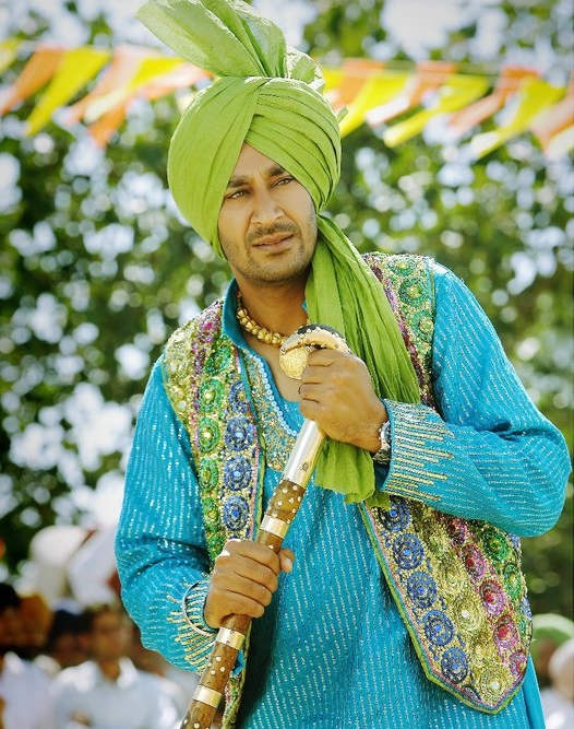 Harbhajan Mann Wearing Green Turban