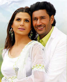 Harbhajan Mann With Girl During Shooting