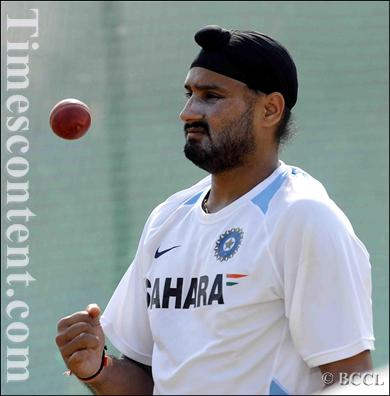 Harbhajan Singh In White Test Match  Uniform