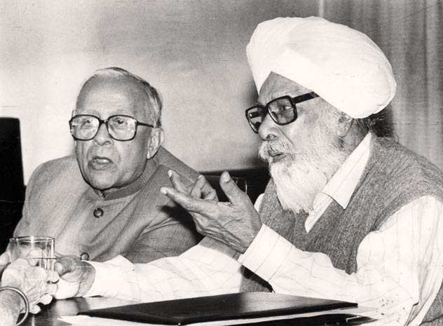 Black And White Photograph Of Harkishan Singh Surjeet