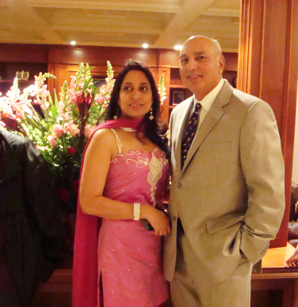 Herb Dhaliwal With His Beautiful Wife