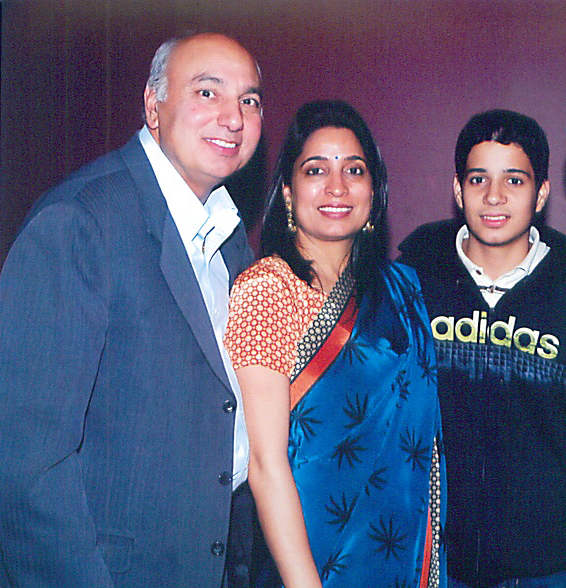 Herb Dhaliwal With His Wife And Son