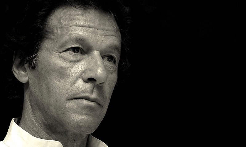 Black And White Image Of Imran Khan