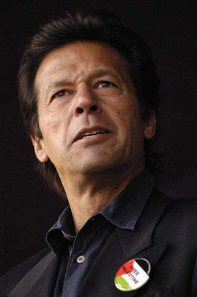 Imran Khan Wearing Black Shirt