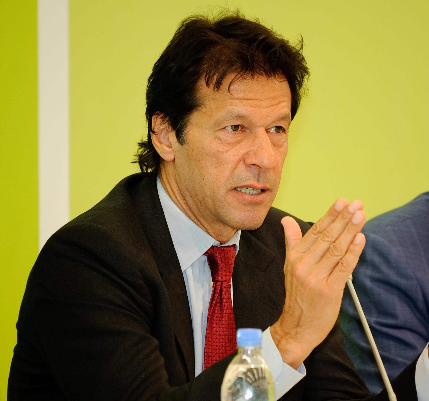Imran Khan Wearing Red Tie