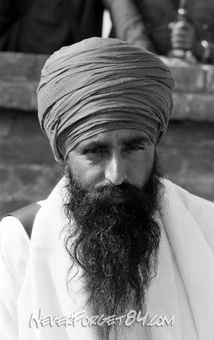 Balck And White Picture Of Jarnail Singh