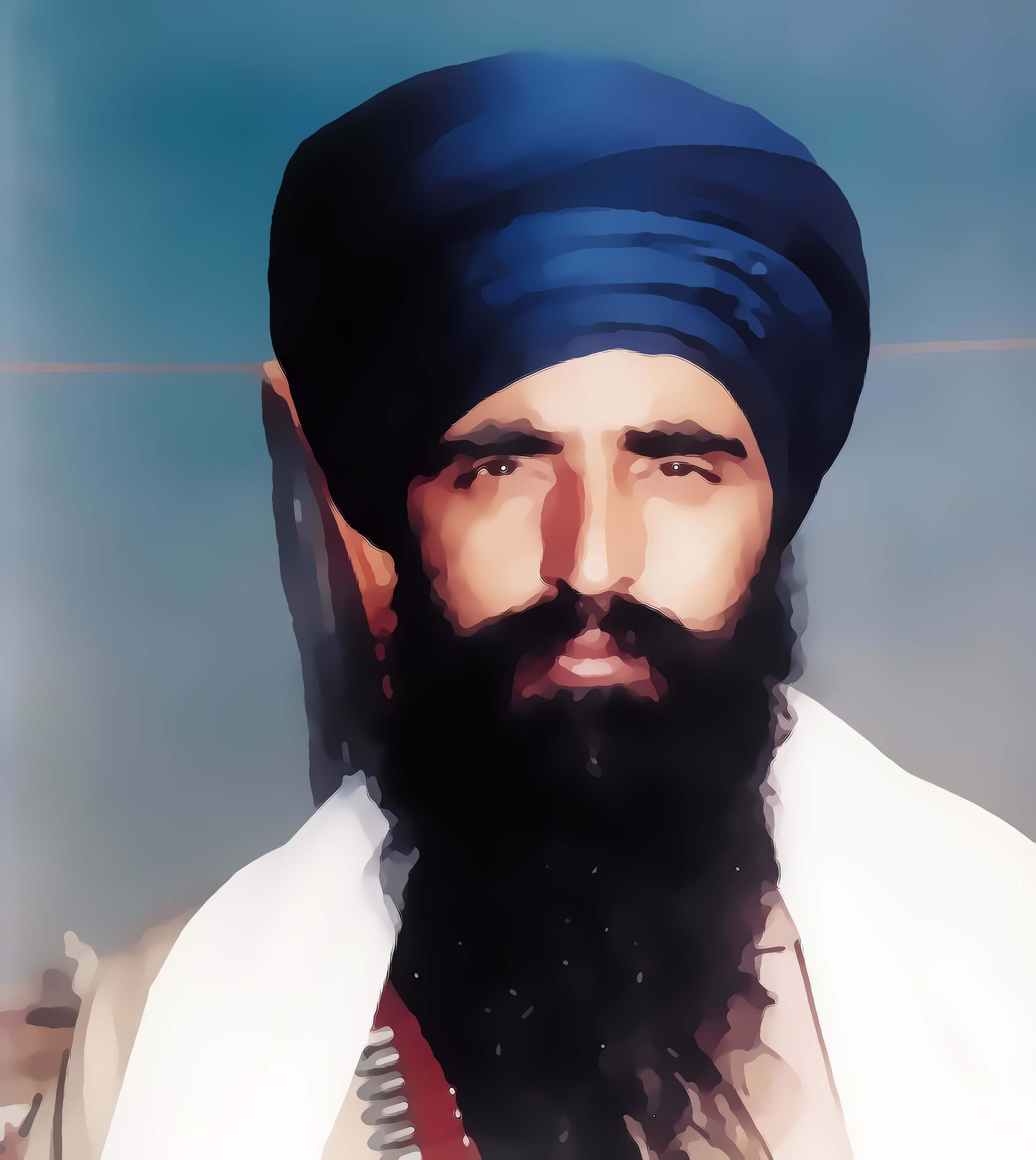 Jarnail Singh Wearing Blue Turban