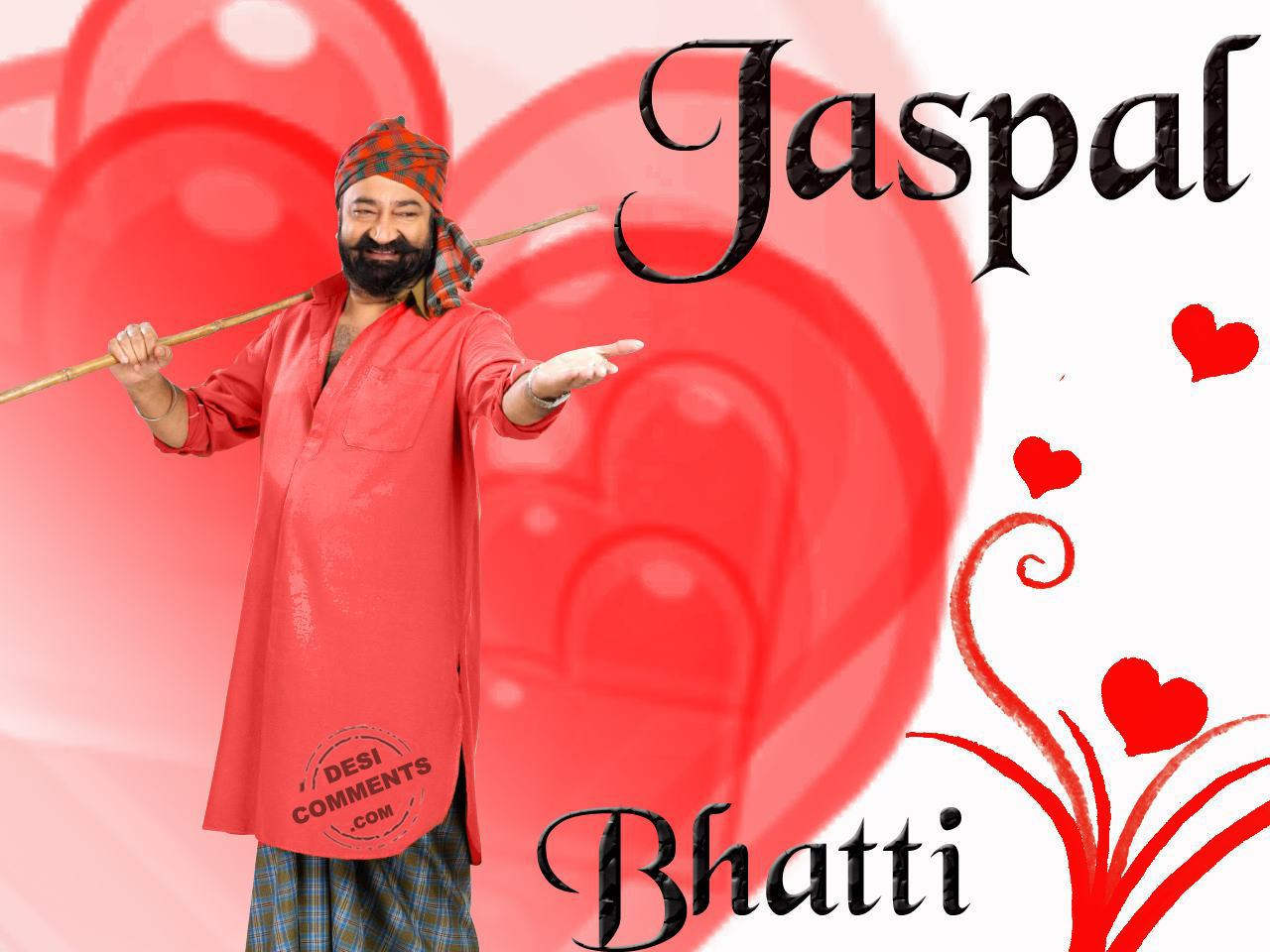 Jaspal Bhatti Wearing Red Kurta