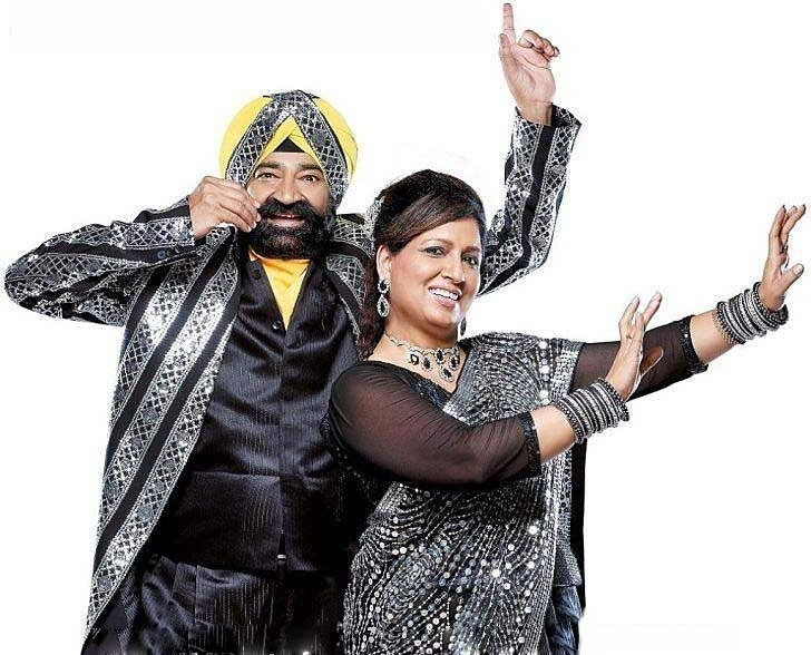 Jaspal Bhatti With His Wife Savita