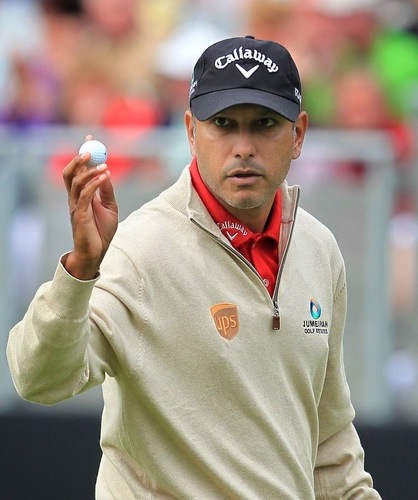 Jeev Milkha Singh Holding Golf Ball