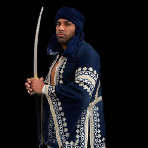 Jinder Mahal Holding Sword