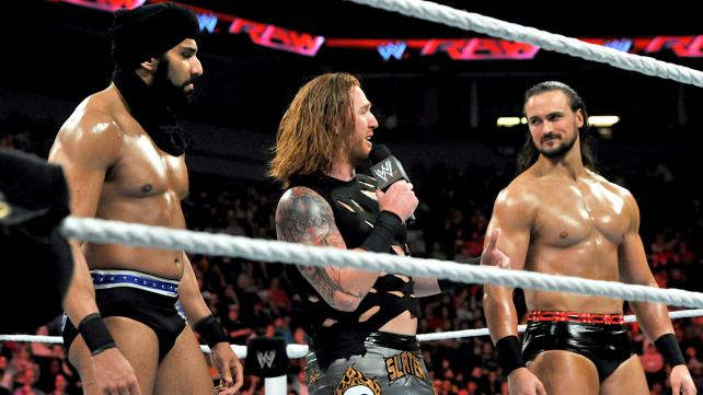 Jinder Mahal With Heath Slater And Drew Mcinytre