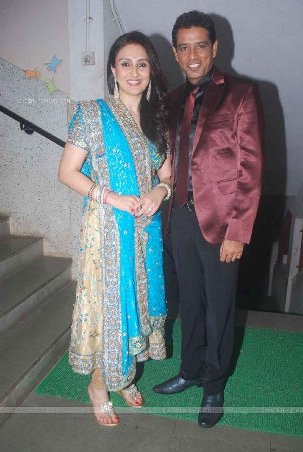 Actress Juhi Babbar With Anoop Soni