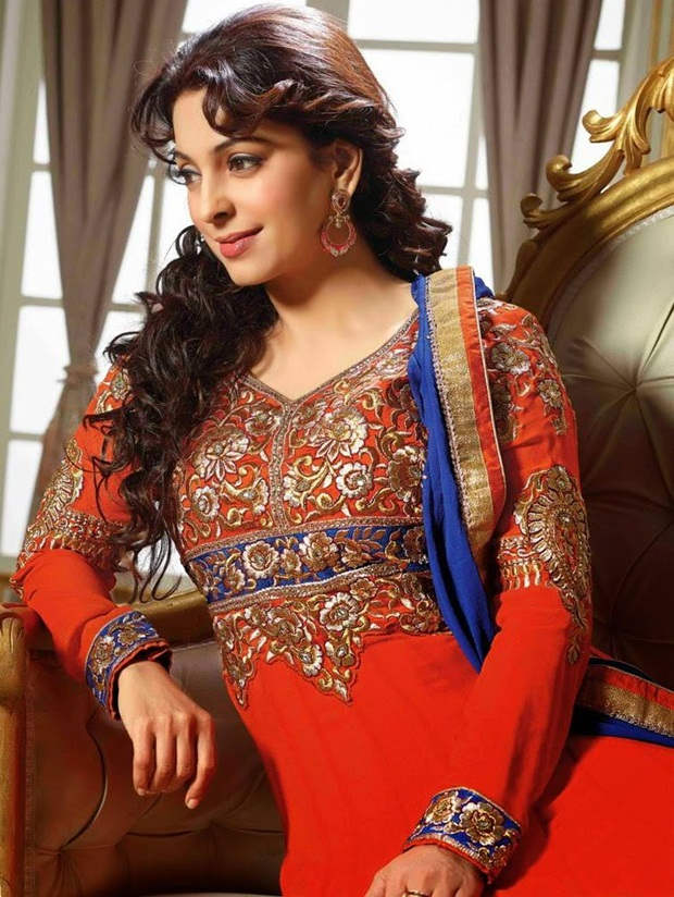 Juhi Chawla Look Awesome In Red Dress