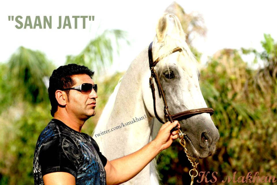 K. S. Makhan With Horse