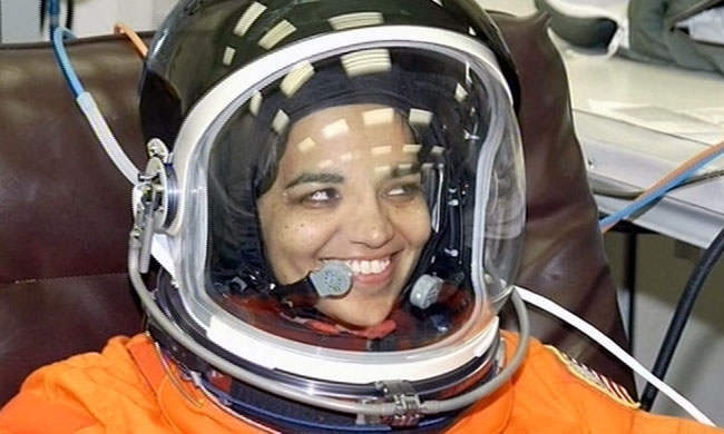 Kalpana Chawla Laughing In Space Suit