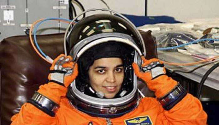 Kalpana Chawla Wearing Space Suit