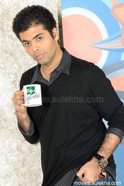 Karan Johar Drinking Tea