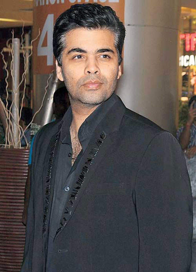 Karan Johar In Black Coat