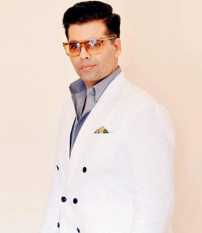 Karan Johar In White Coat