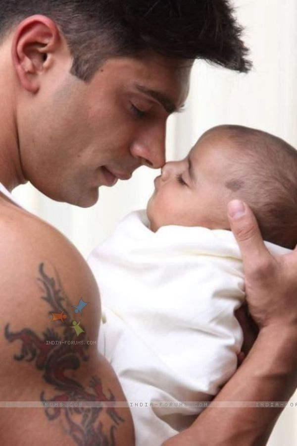 Karan Singh Grover With Baby