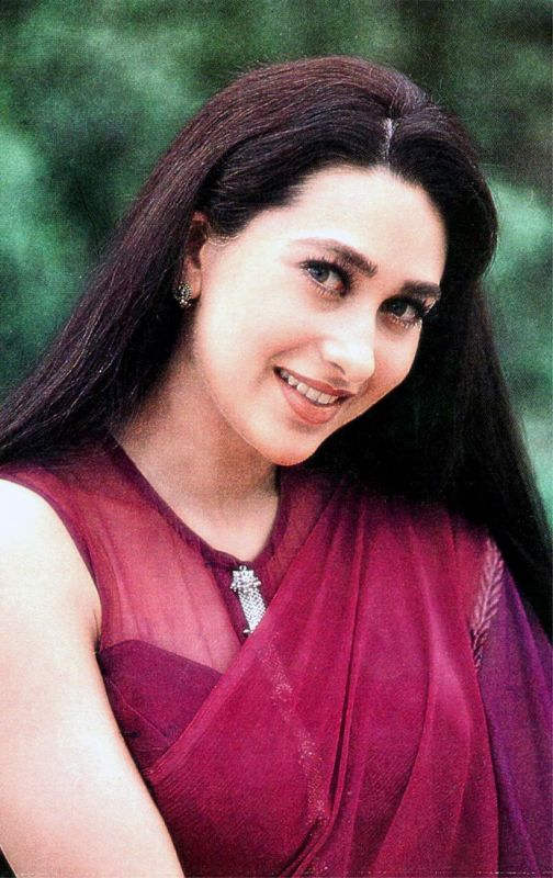 Karisma Kapoor In Red Saree