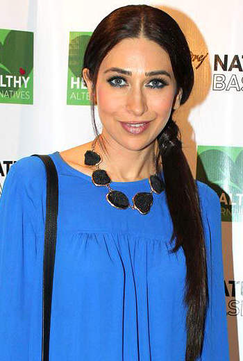 Karisma Kapoor Wearing Blue Dress