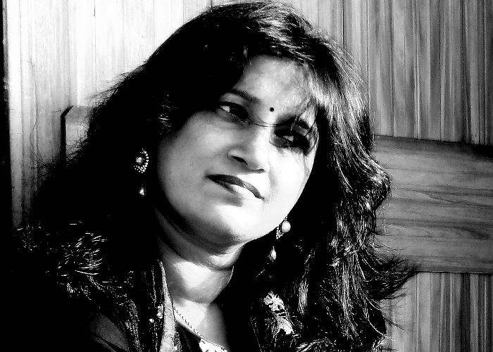 Black And White Pic Of Kavita Seth