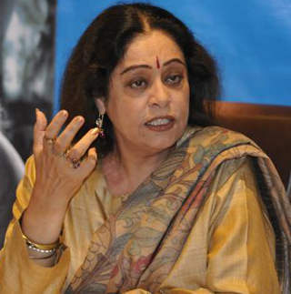 Bollywood Actress Kirron Kher Looking Angry
