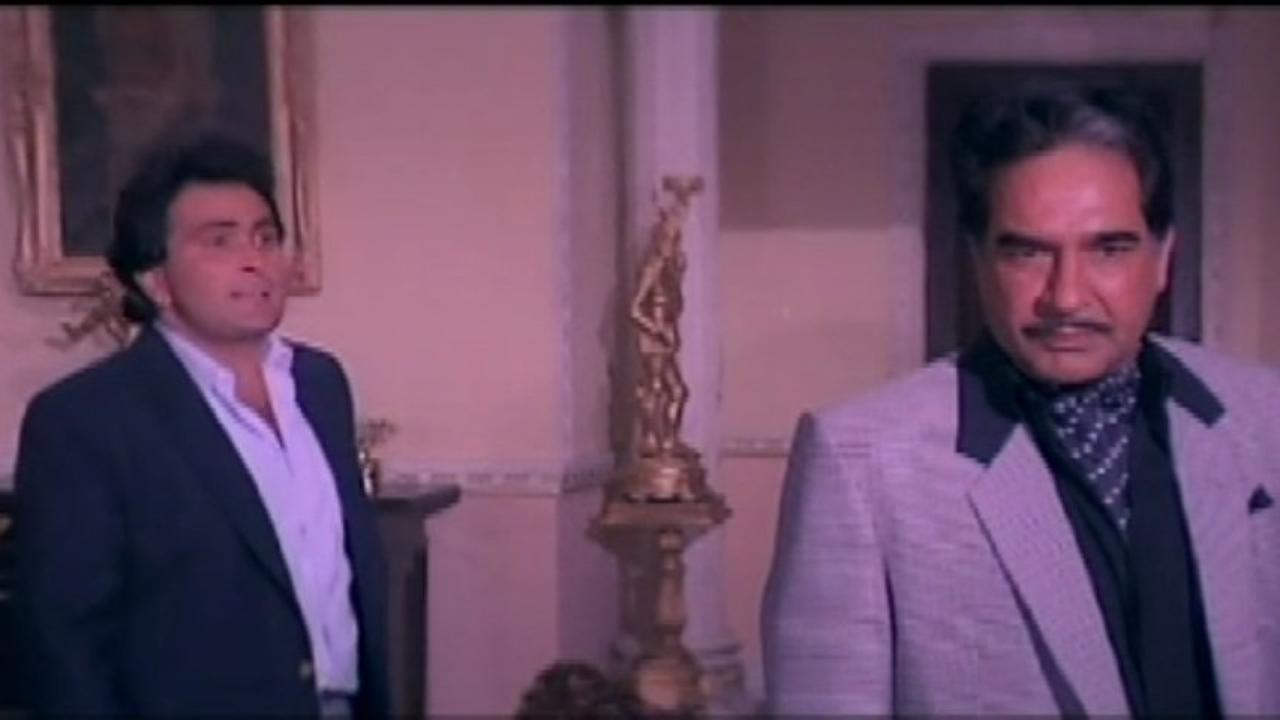 Kulbhushan Kharbanda And Rishi Kapoor